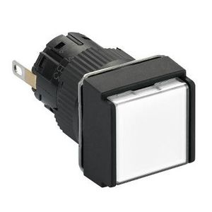 Signaallamp Vierkant 16mm IP65 LED 24V Connector Wit VVE=5