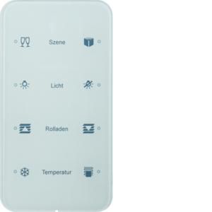 Tastsensor KNX-touch geconfig. 4-v berker R.1 glas polarwit