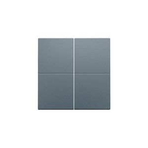 Afwerkingsset 4-voudig elektr. schakelaar/drukknop blue grey