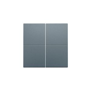 Afwerkingsset 4-voudig elektr. schakelaar/drukknop blue grey