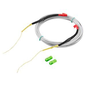 SC/APC SINGLE-FIBER OPTIC CABLE WITH PULLING SHEATH-FIBER FA
