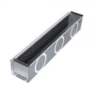Akoestische diffusor aansluitd. 1/2 sleuven 625mm Ø125mm