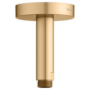 Douchearm voor plafOnd met rond rozet 100mm messing geborsteld
