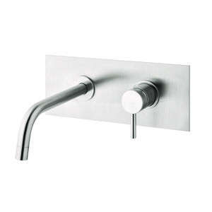 Light LIGHT kit muurmengkraan wastafel inbouw uitloop 178mm RVS-look