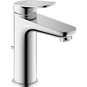 Wave 1-hendel wastafelmengkraan M chroom hoogglans sprong 122mm incl. waste-inrichting