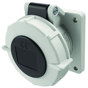 Inbouwwandcontactdoos 16A 4-polig  7H 500V IP67 TwinCONTACT