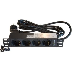 PowRblock 10" Horizontal 4 x Schuko