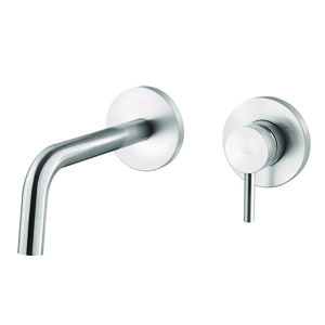 Light LIGHT kit muurmengkraan wast. Inbouw uitloop 178mm rozet RVS-look