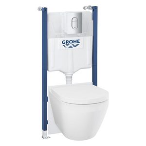 Wandcloset combipack Euro Arena 5-In-1 incl. Solido reservoir /bediening/ closetzitting (2 dozen)