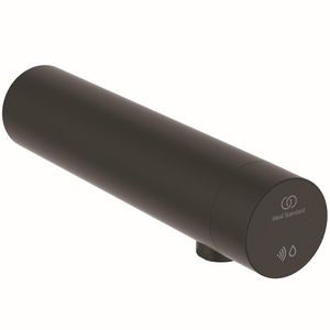 Wandkraan z. menging wand batterij silk black Sensorflow