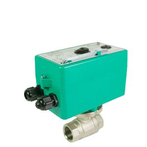 Motorkogelkraan 1/2" 2-weg 230vac 1 hulpcont.