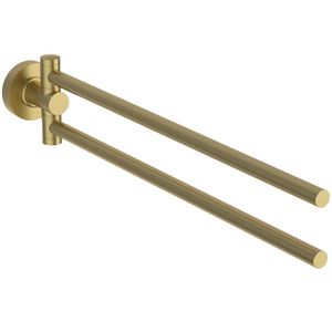 Handdoekstang 48 x 370 x 76mm dubbel brushed gold IOM
