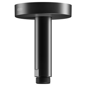 Douchearm plafOnd aansluiting 1/2" rond rozet 100mm zwart