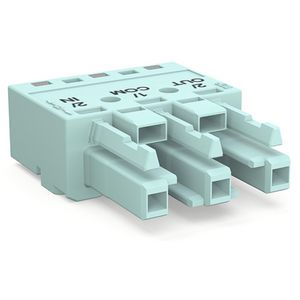 Female 3-polig Cod. B turquoise 770-1243/076-000 VVE=100