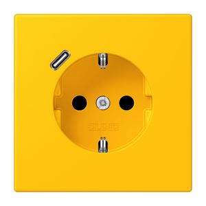Wandcontactdoos met R/A + lader USB C Saf+ LC4320W