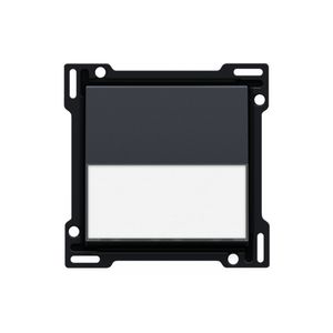 Afwerkingsset tekstveld enkelv. schakelaar/knop antracite