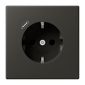 Wandcontactdoos met R/A + lader USB C Saf+ LC4320R