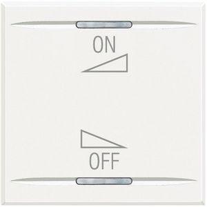 Wipschakelaar ON/OFF Volume 2 modulen Axolute White VVE=10