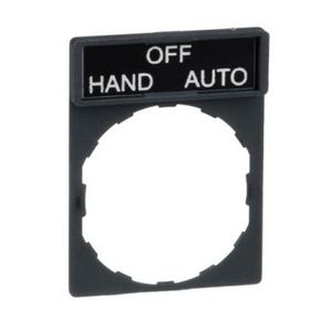 Schild 30x40mm etiket 8x27mmHAND-O Harmony XB4/XB5