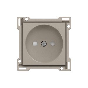 Afwerkingsset voor stopcontact zonder aarding met beschermingsafsluite claystone textured