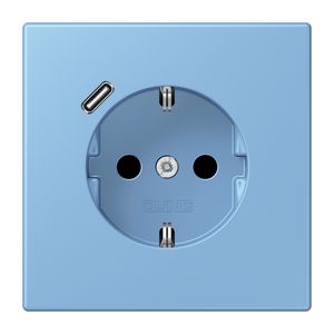 Wandcontactdoos met R/A + lader USB C Saf+ LC4320N
