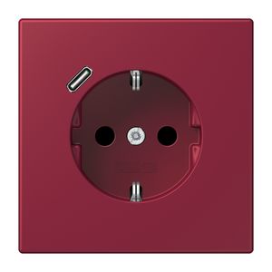 Wandcontactdoos met R/A + lader USB C Saf+ LC4320M