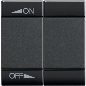 Wipschakelaar ON/OFF 2 modulen antraciet Livinglight VVE=10