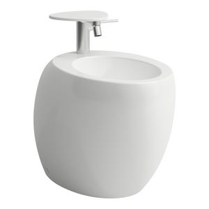 Staand bidet 1 kr.gat incl. clou met gesl. zijden lcc-wit