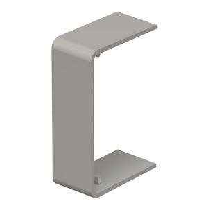 Naadafdekking 25x40mm polyvinylchlorid steengrijs VVE=10