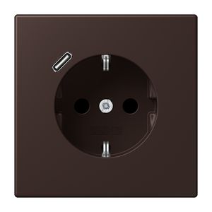 Wandcontactdoos met R/A + lader USB C Saf+ LC4320J