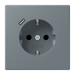 Wandcontactdoos met R/A + lader USB C Saf+ LC4320H