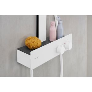 Rainfinity Showerpipe 250 1 straalsoort EcoSmart met ShowerTablet 350 mat wit