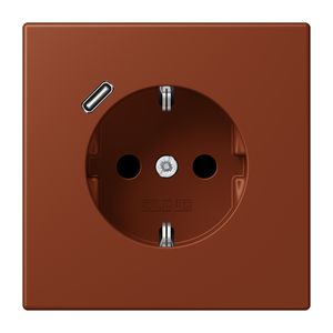 Wandcontactdoos met R/A + lader USB C Saf+ LC4320D