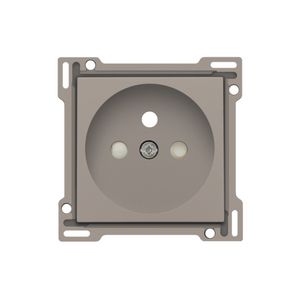 Afwerkingsset stopcontact penaarde/besch.afsl. Bronze