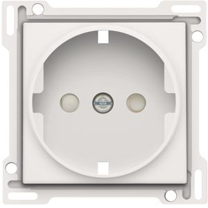 Afwerkingsset stopcontact randaarde/besch.afsl. white