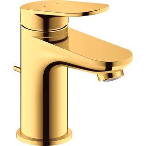 Wave 1-hendel wastafelmengkraan S goud gepolijst sprong 95mm incl. waste-inrichting
