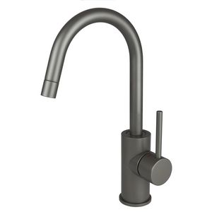 Wastafelmengkraan LIGHT 1-h met draaibare hoge uitloop Ø18mm mercury grijs