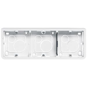 Opbouwbehuizing horizontaal 40mm 8 modulen Mosaic VVE=5