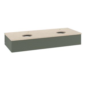 Wastafelonderkast Antao 1200x190x500mm L.Green Matt Lacquer L13153HL