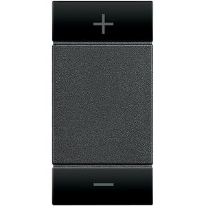 Wipschakelaarplus/min 1 module antraciet Livinglight VVE=10