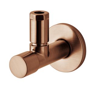 Stopkraan haaks STICK 1/2” geborsteld koper