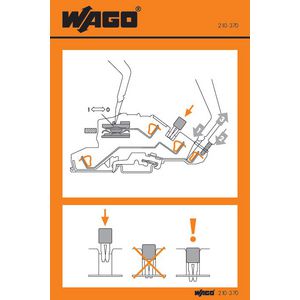 Instructiesticker TOPJOB scheidingsklem 777, 780-7 VVE=100