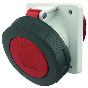 Inbouwwandcontactdoos 63A 4-polig  6H 400V IP67