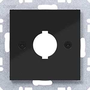 Centraalpl diam.18,8 mm A.x/C.x/S.1/B.x/Q.x/K.x zwart gl