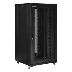 Patchkast 19" D1000xB600x27HU Deur voor en achter geperf.