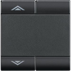 WipschakelaarOP/NEER 2 modulen antraciet Livinglight VVE=10