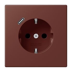 Wandcontactdoos met R/A + lader USB C Saf+ LC32120