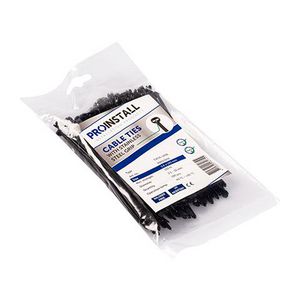 Zak a 100st. Kabelbinder TW36-140B zwart 3.6x140mm