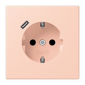 Wandcontactdoos met R/A + lader USB C Saf+ LC32112