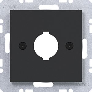 Centraalpl diam.18,8 mm A.x/C.x/S.1/B.x/Q.x/K.x zwart mat